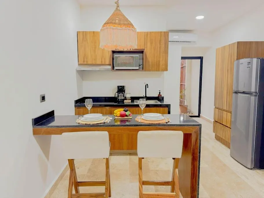 Estudio Bohemio Con Jacuzzi Privado Naia B8 Tulum Apartament